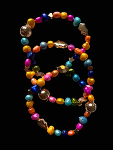 Rainbow pearl bracelet