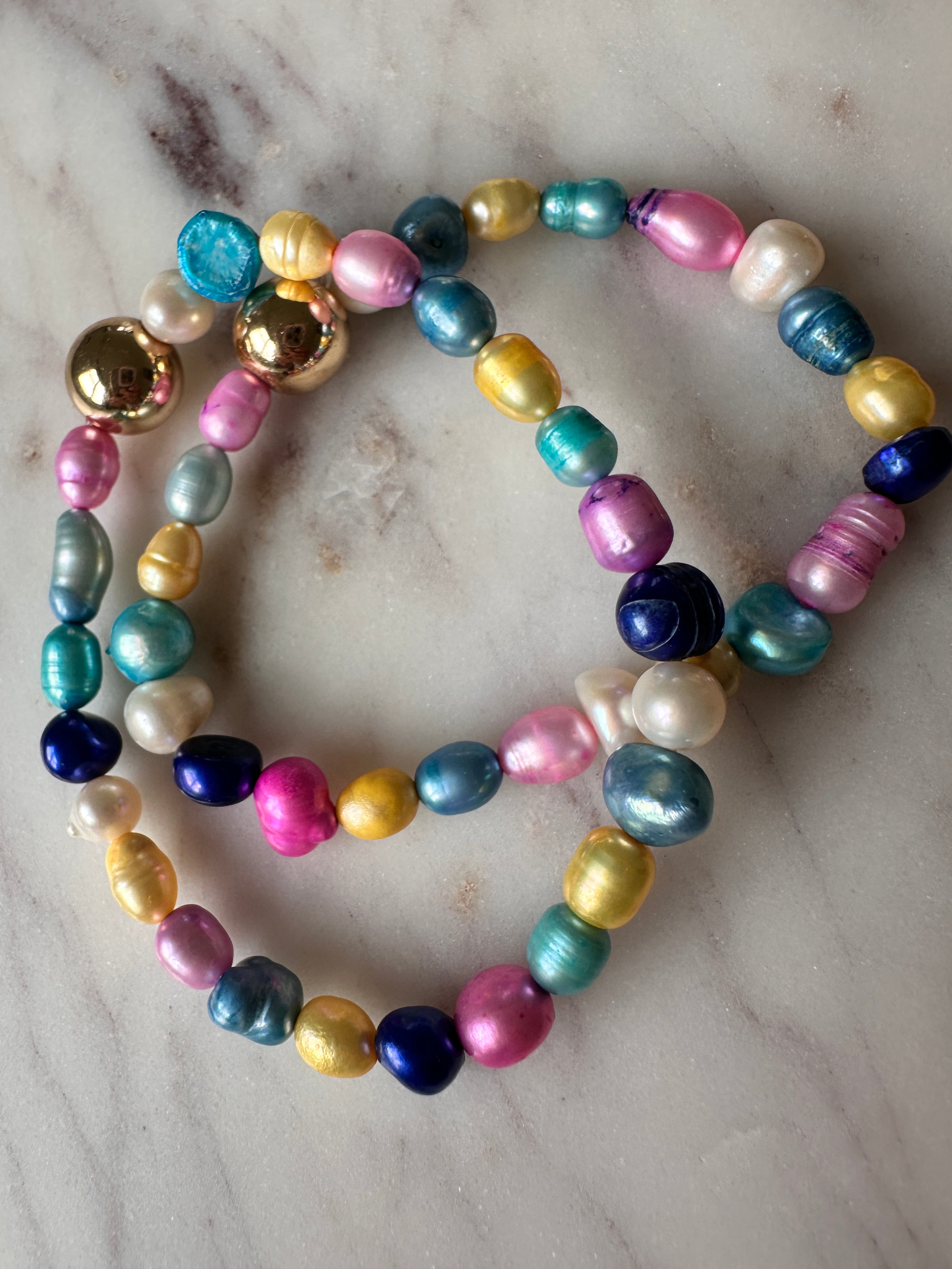 Unicorn pearl bracelet